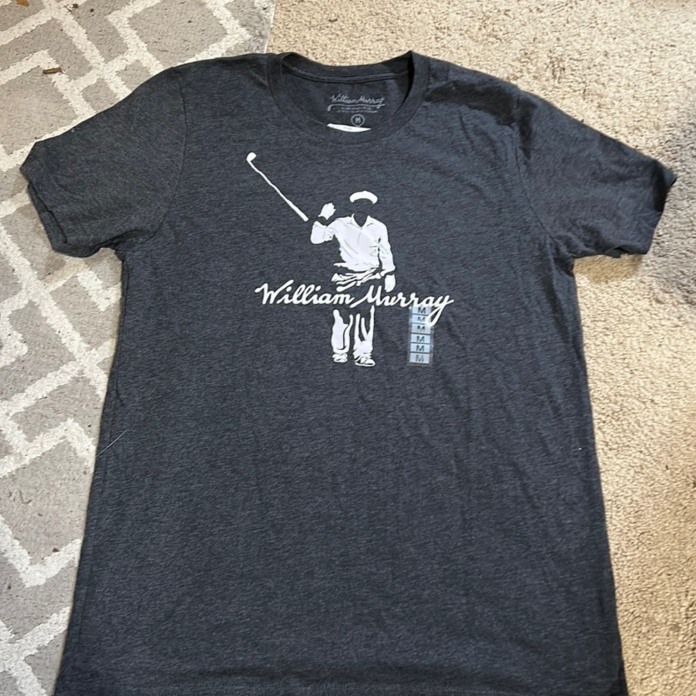 William Murray Mens Golf tshirt, dark gray